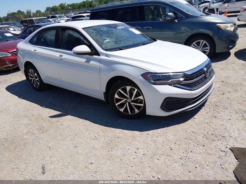 2024 Volkswagen Jetta VIN 3VW5M7BU6RM039010 IAAI salvage auction — LEFT FRONT, Salvage (Kentucky), sold $2,750 on 2026-07-24 (photo 1)