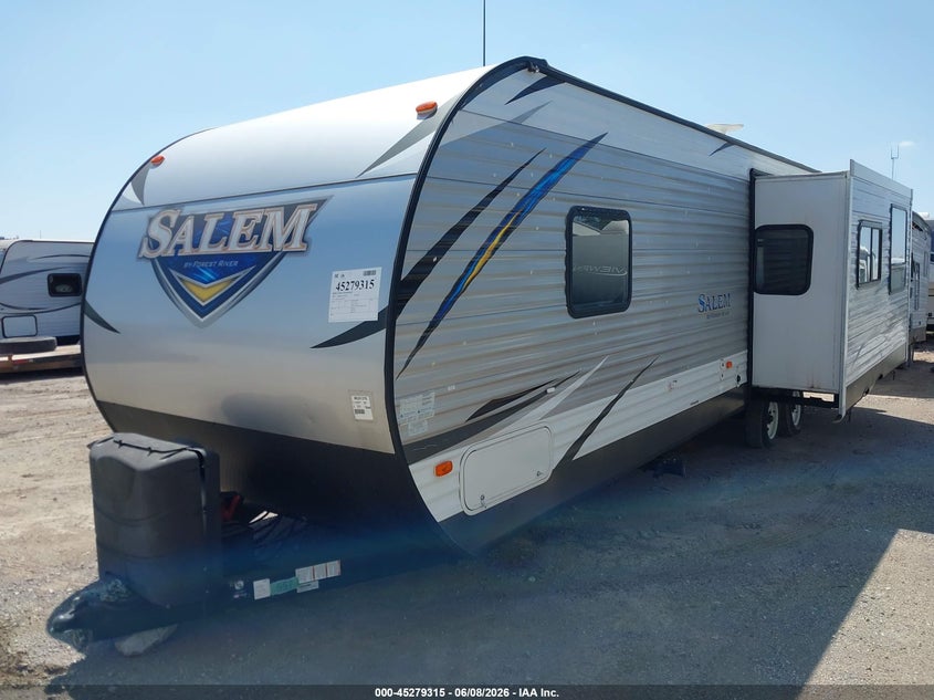 2018 Forest river Salem VIN 4X4TSMC20JA322798 IAAI salvage auction — HAIL, Clear (Oklahoma), sold $8,200 on 2026-07-15 (photo 2)