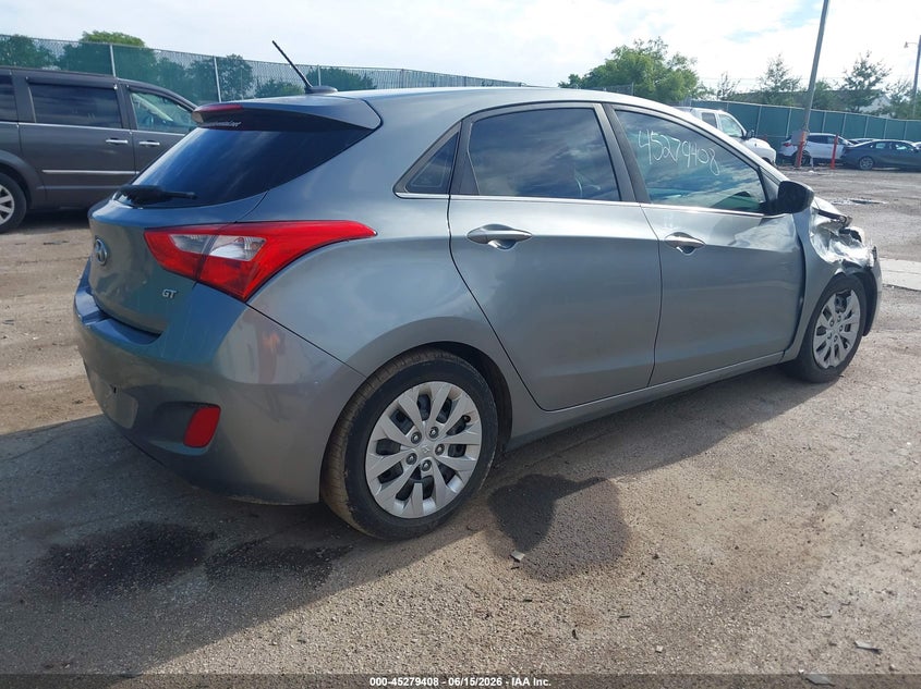 2017 Hyundai Elantra VIN KMHD35LH0HU369500 IAAI salvage auction — RIGHT FRONT, Clear (Indiana), sold $1,050 on 2026-07-21 (photo 4)
