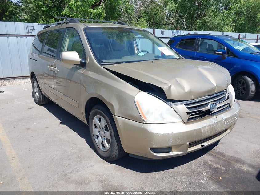 2006 Kia SEDONA VIN KNDMB233966085553 IAAI salvage auction — FRONT END, Salvage (Utah), sold $325 on 2026-07-16 (photo 1)
