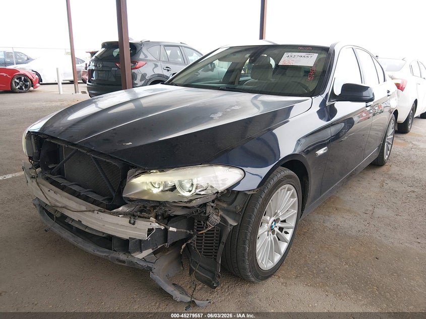 2013 BMW 5er VIN WBAFR7C56DC819886 IAAI salvage auction — FRONT END, Salvage Title, sold $975 on 2026-07-08 (photo 2)