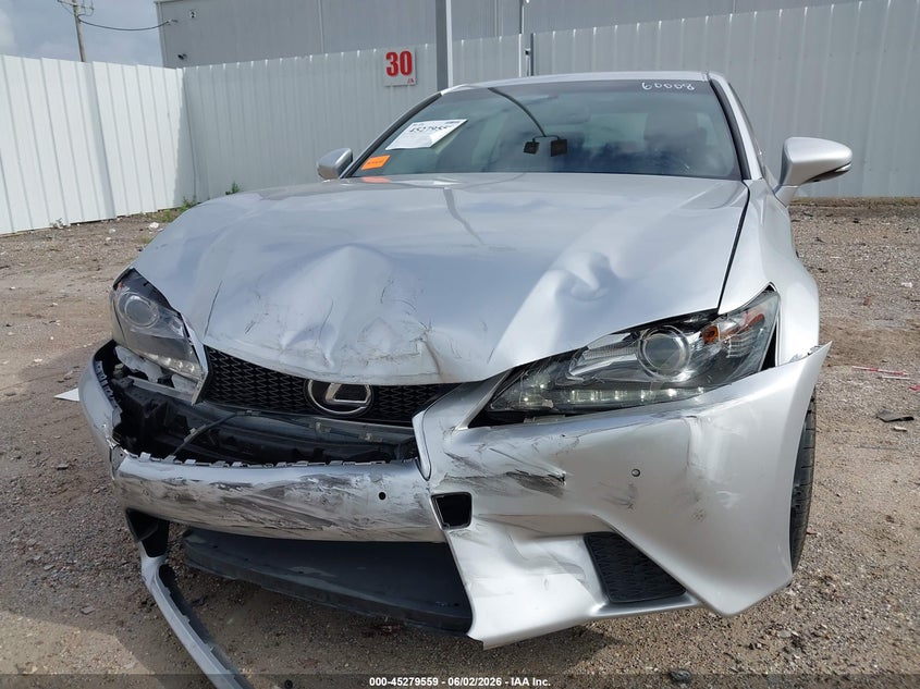 2015 Lexus Gs VIN JTHBE1BL9FA005707 IAAI salvage auction — FRONT END, Original (Texas), sold $2,950 on 2026-08-01 (photo 6)