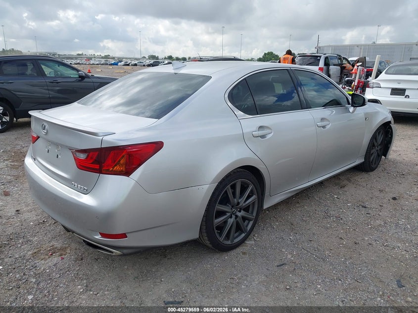 2015 Lexus Gs VIN JTHBE1BL9FA005707 IAAI salvage auction — FRONT END, Original (Texas), sold $2,950 on 2026-08-01 (photo 4)