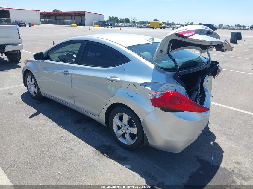 2013 Hyundai Elantra VIN KMHDH4AE4DU949847 IAAI salvage auction — REAR END, Salvage Title, sold $875 on 2026-07-07 (photo 3)