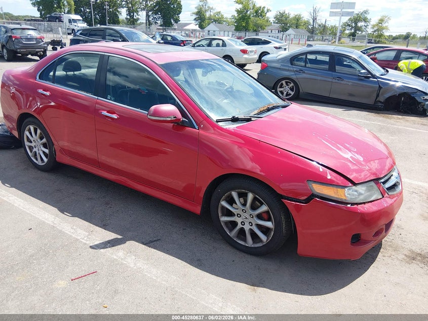 2006 Acura Tsx VIN JH4CL96876C020502 IAAI salvage auction — FRONT & REAR, Clear (New Jersey), sold $850 on 2026-07-06 (photo 1)