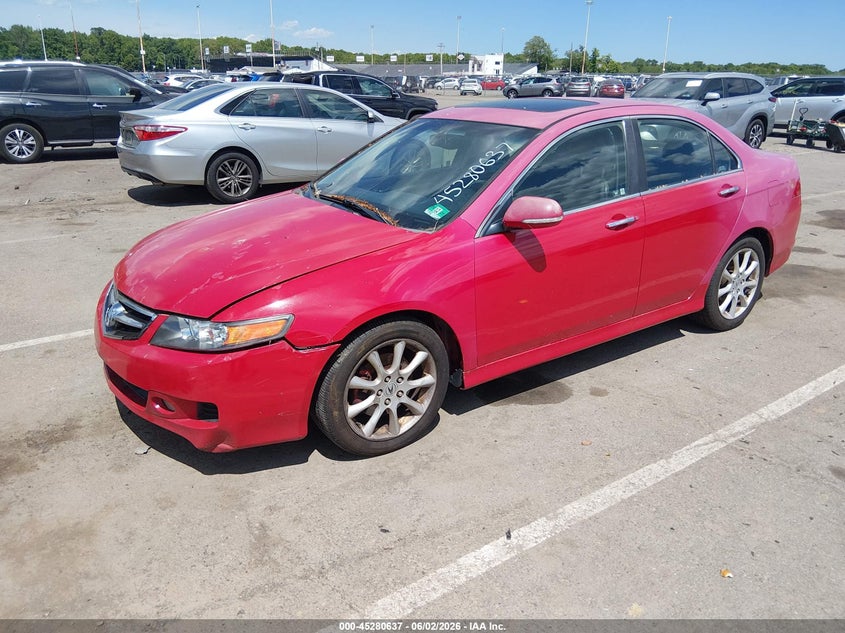 2006 Acura Tsx VIN JH4CL96876C020502 IAAI salvage auction — FRONT & REAR, Clear (New Jersey), sold $850 on 2026-07-06 (photo 2)