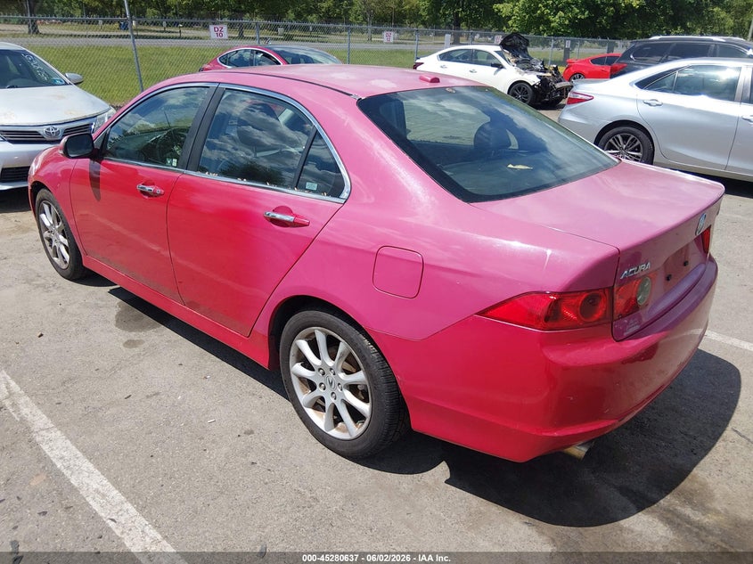 2006 Acura Tsx VIN JH4CL96876C020502 IAAI salvage auction — FRONT & REAR, Clear (New Jersey), sold $850 on 2026-07-06 (photo 3)