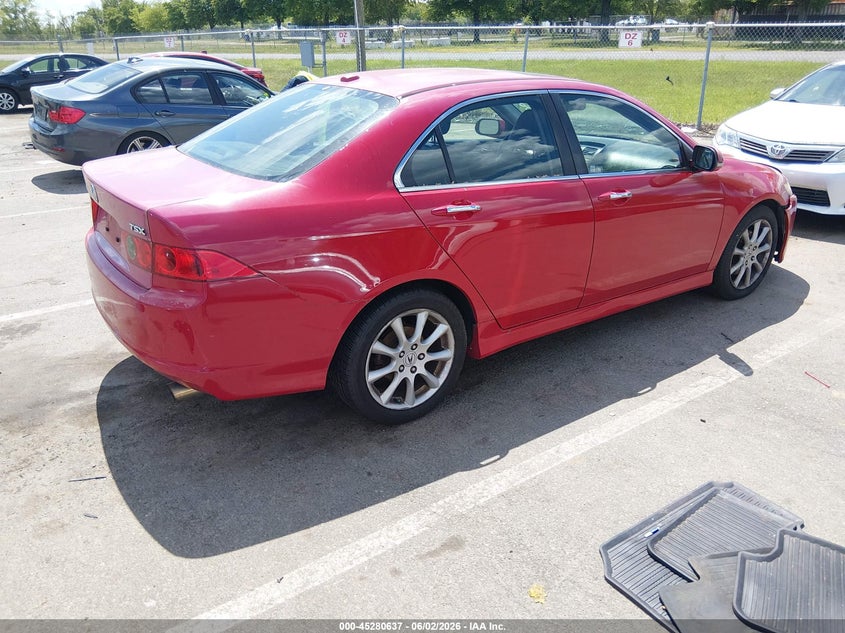 2006 Acura Tsx VIN JH4CL96876C020502 IAAI salvage auction — FRONT & REAR, Clear (New Jersey), sold $850 on 2026-07-06 (photo 4)
