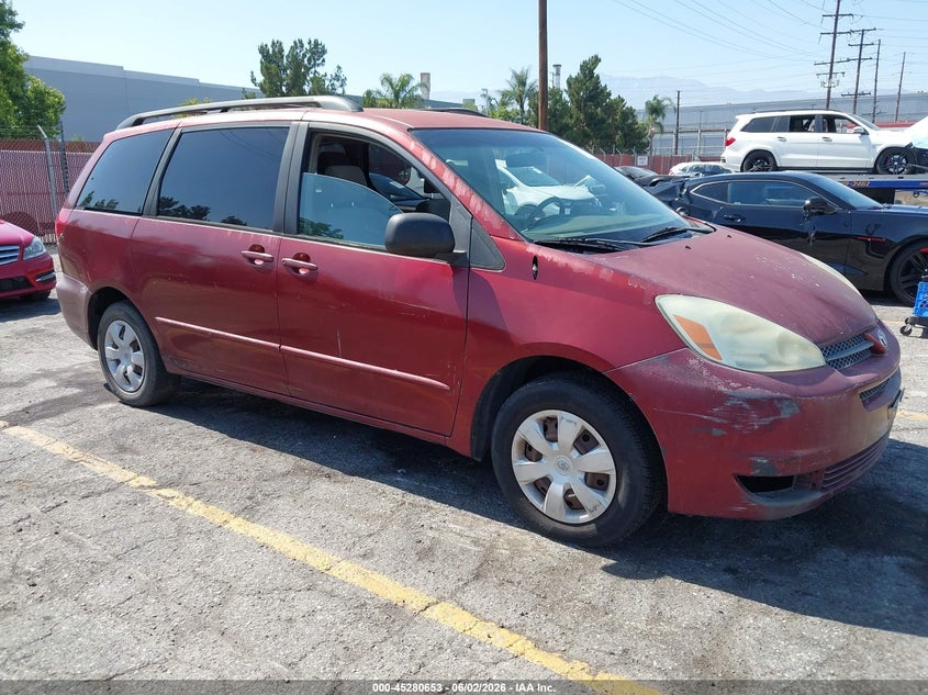 2005 Toyota Sienna VIN 5TDZA23C75S231567 IAAI salvage auction — NORMAL WEAR, Clear - Dealer Only (California), sold $800 on 2026-07-14 (photo 1)