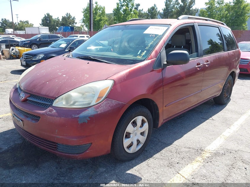2005 Toyota Sienna VIN 5TDZA23C75S231567 IAAI salvage auction — NORMAL WEAR, Clear - Dealer Only (California), sold $800 on 2026-07-14 (photo 2)