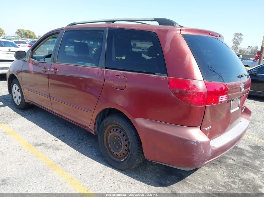 2005 Toyota Sienna VIN 5TDZA23C75S231567 IAAI salvage auction — NORMAL WEAR, Clear - Dealer Only (California), sold $800 on 2026-07-14 (photo 3)