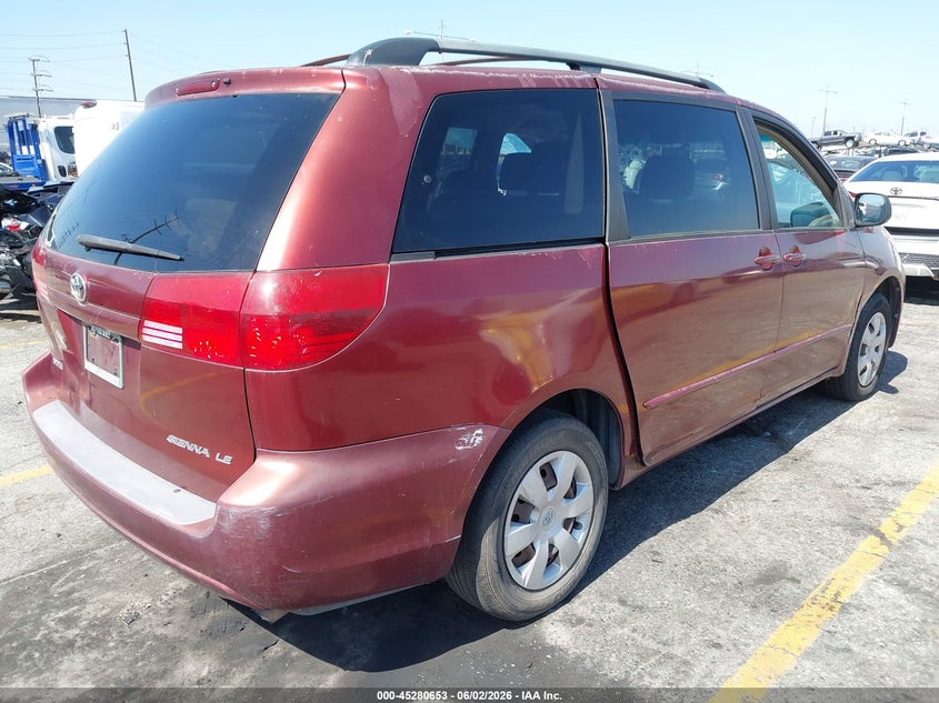 2005 Toyota Sienna VIN 5TDZA23C75S231567 IAAI salvage auction — NORMAL WEAR, Clear - Dealer Only (California), sold $800 on 2026-07-14 (photo 4)