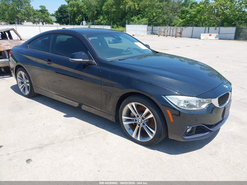 2014 BMW 4er VIN WBA3R5C57EF730450 IAAI salvage auction — NORMAL WEAR, Clear (Missouri), sold $4,325 on 2026-07-28 (photo 1)