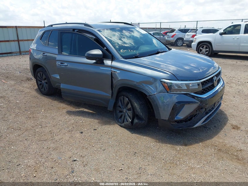 2023 Volkswagen Taos VIN 3VVDX7B24PM382112 IAAI salvage auction — ALL OVER, Salvage Title, sold $4,750 on 2026-07-23 (photo 1)