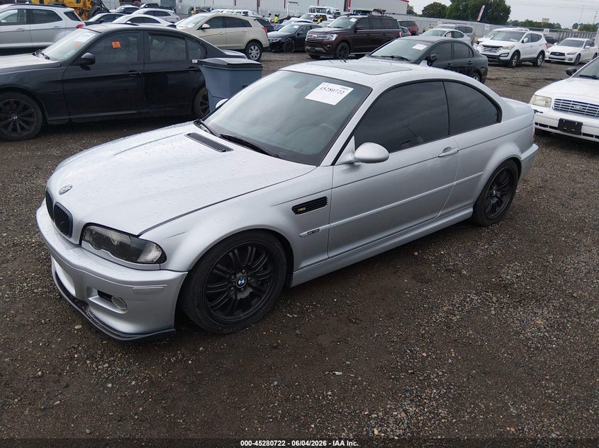 2004 BMW M3 VIN WBSBL93424PN57470 IAAI salvage auction — NORMAL WEAR, Clear (Louisiana), sold $9,250 on 2026-07-29 (photo 2)