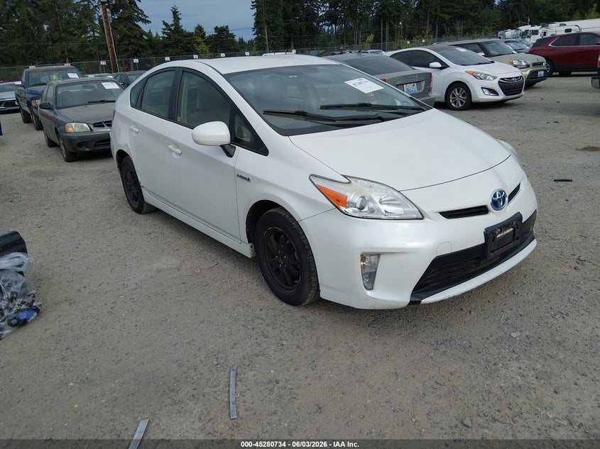 2012 Toyota Prius VIN JTDKN3DU2C0335046 IAAI salvage auction — NORMAL WEAR, Clear (Washington), sold $4,200 on 2026-07-08 (photo 1)