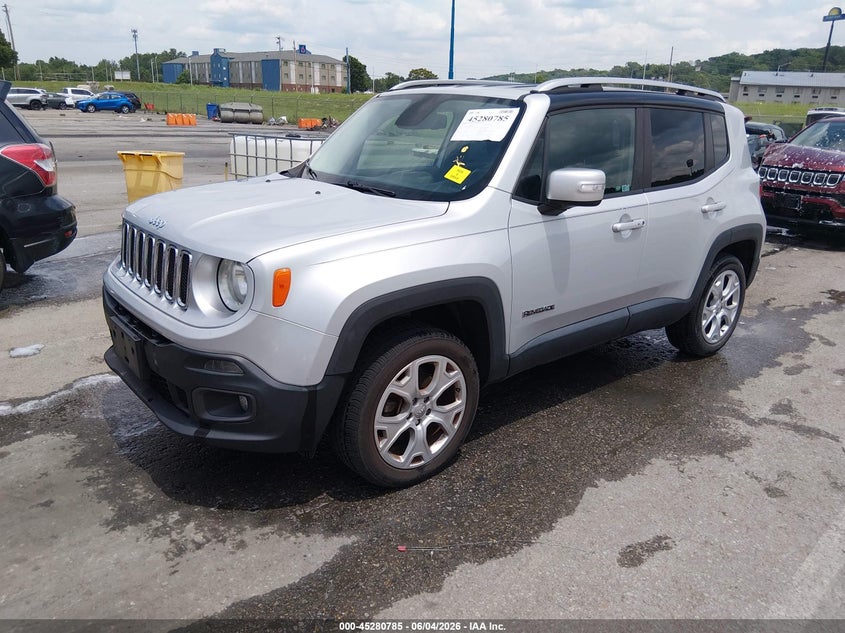 2015 Jeep Renegade VIN ZACCJBDT0FPB74312 IAAI salvage auction — HAIL, Salvage (Missouri), sold $1,700 on 2026-07-29 (photo 2)