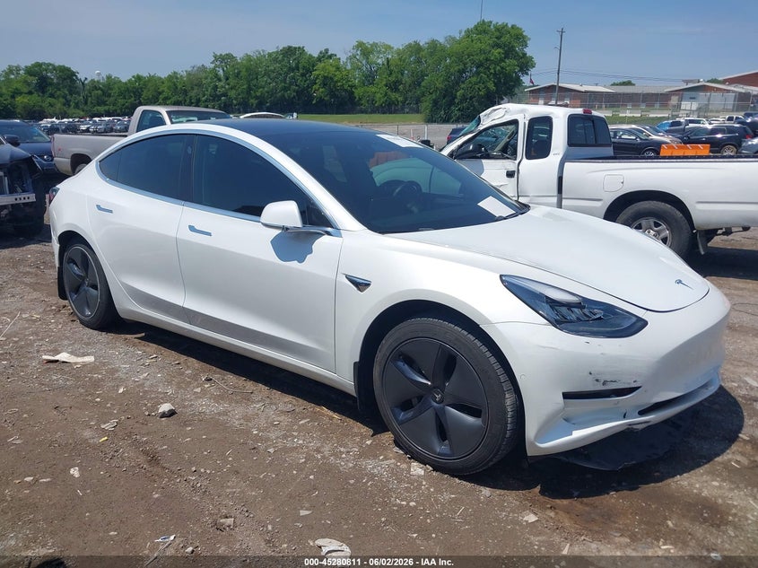2020 Tesla Model 3 VIN 5YJ3E1EA6LF737179 IAAI salvage auction — FRONT END, Salvage Title, sold $4,700 on 2026-07-09 (photo 1)