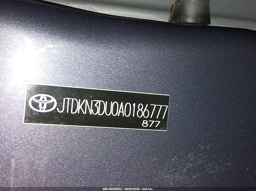 2010 Toyota Prius VIN JTDKN3DU0A0186777 IAAI salvage auction — ALL OVER, Salvage (Oregon), sold $1,100 on 2026-07-16 (photo 9)