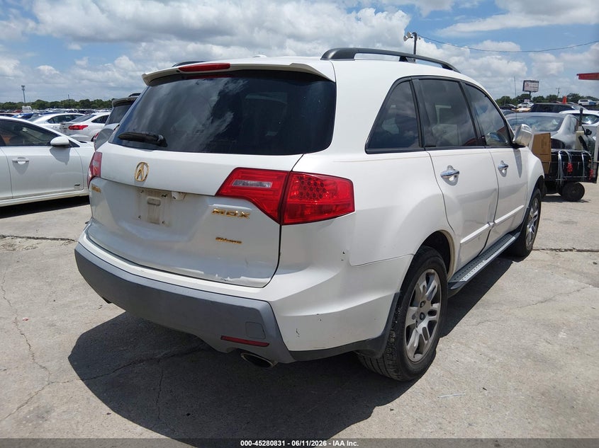2009 Acura Mdx VIN 2HNYD28459H514424 IAAI salvage auction — MECHANICAL, Original (Texas), sold $350 on 2026-08-03 (photo 4)