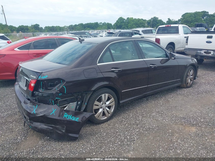 2011 Mercedes-benz E-class VIN WDDHF8HB0BA503830 IAAI salvage auction — RIGHT REAR, Salvage (Idaho), sold $1,625 on 2026-08-18 (photo 4)