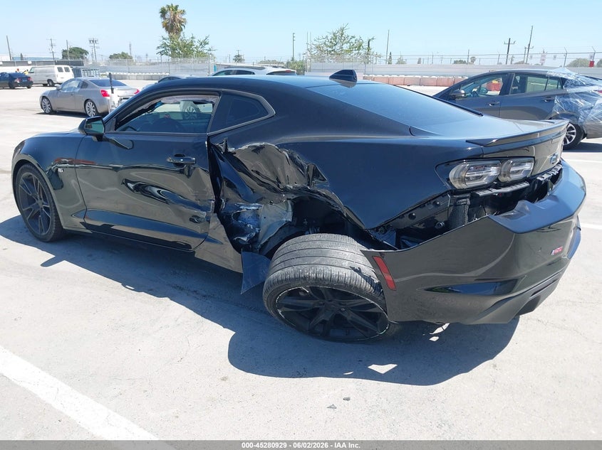 2021 Chevrolet Camaro VIN 1G1FD1RSXM0101537 IAAI salvage auction — SIDE, Salvage Title, sold $2,750 on 2026-07-22 (photo 3)