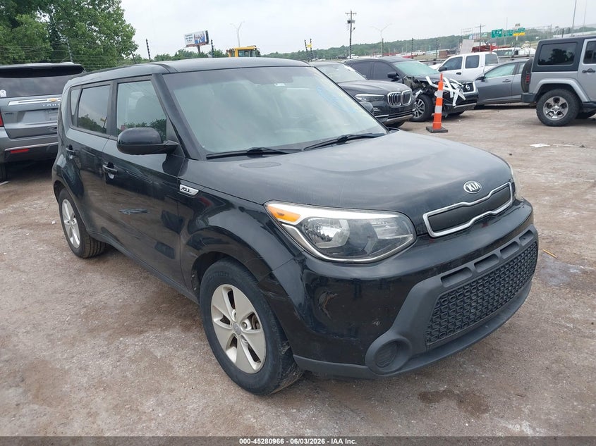 2016 Kia Soul VIN KNDJN2A20G7375308 IAAI salvage auction — NORMAL WEAR, Clear - Public Restricted (Oklahoma), sold $625 on 2026-07-15 (photo 1)