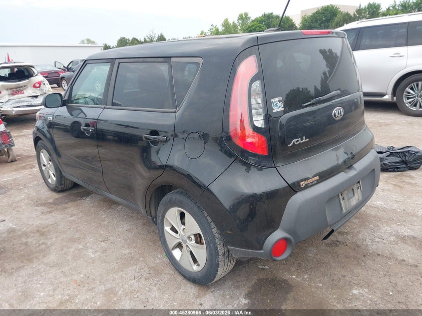 2016 Kia Soul VIN KNDJN2A20G7375308 IAAI salvage auction — NORMAL WEAR, Clear - Public Restricted (Oklahoma), sold $625 on 2026-07-15 (photo 3)