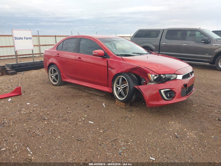 2016 Mitsubishi Lancer VIN JA32U2FU7GU006611 IAAI salvage auction — RIGHT FRONT, Salvage (Texas), sold $400 on 2026-07-13 (photo 1)