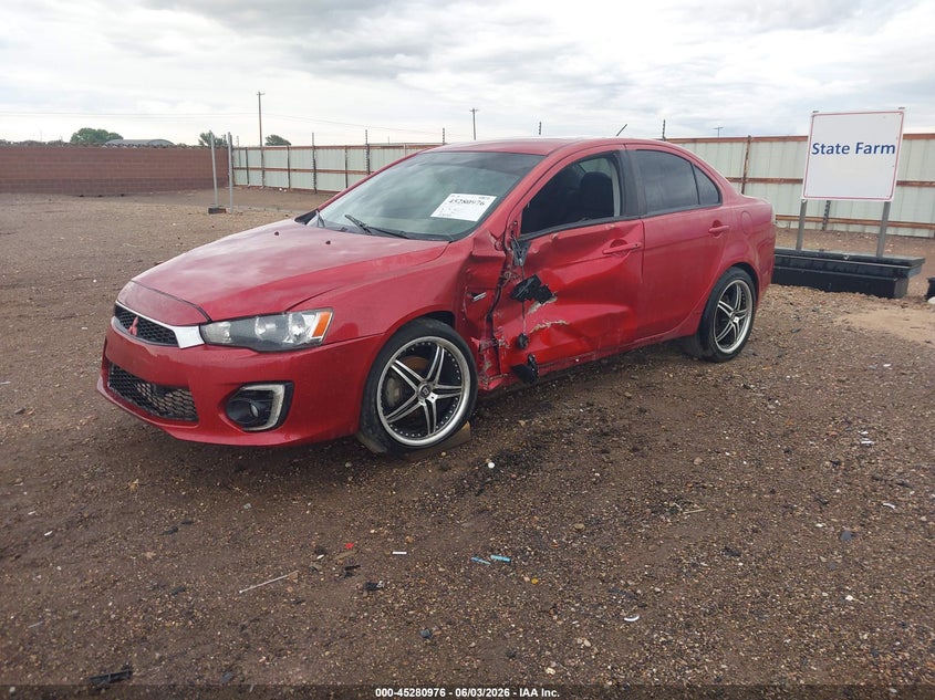 2016 Mitsubishi Lancer VIN JA32U2FU7GU006611 IAAI salvage auction — RIGHT FRONT, Salvage (Texas), sold $400 on 2026-07-13 (photo 2)
