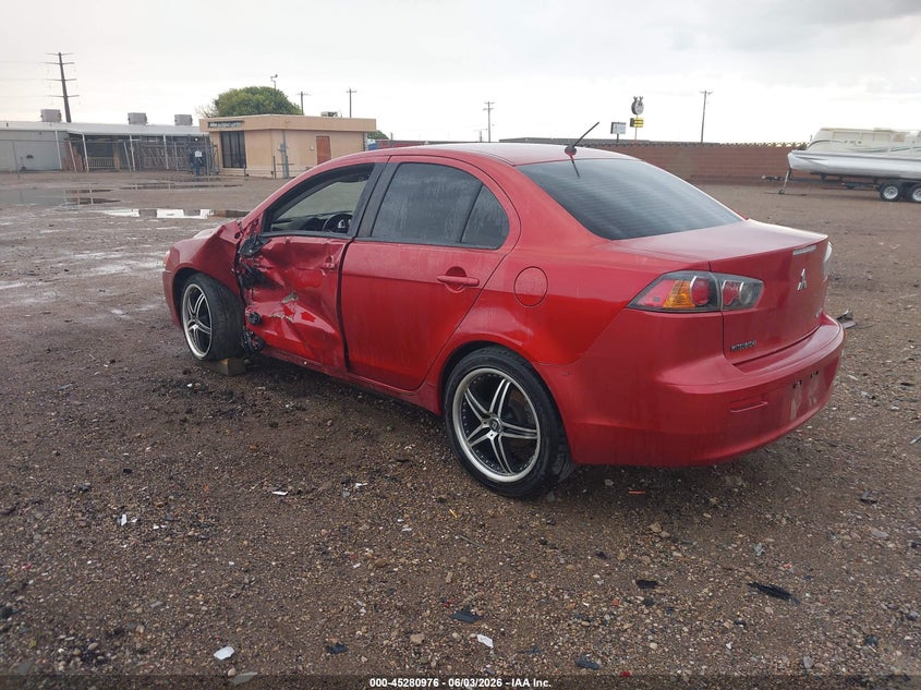 2016 Mitsubishi Lancer VIN JA32U2FU7GU006611 IAAI salvage auction — RIGHT FRONT, Salvage (Texas), sold $400 on 2026-07-13 (photo 3)