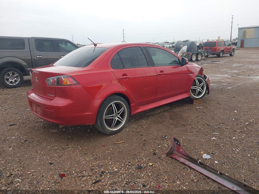 2016 Mitsubishi Lancer VIN JA32U2FU7GU006611 IAAI salvage auction — RIGHT FRONT, Salvage (Texas), sold $400 on 2026-07-13 (photo 4)