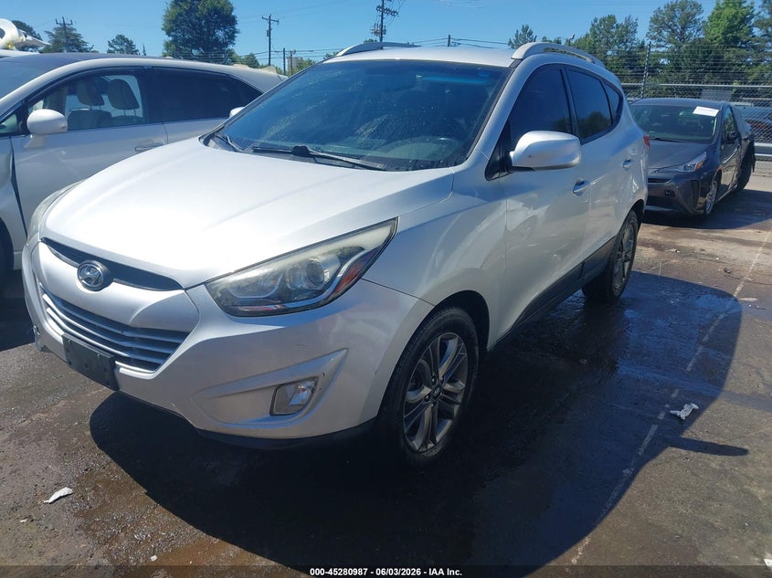2014 Hyundai Tucson VIN KM8JUCAG7EU830900 IAAI salvage auction — REAR END, Salvage (North Carolina), sold $900 on 2026-07-06 (photo 2)