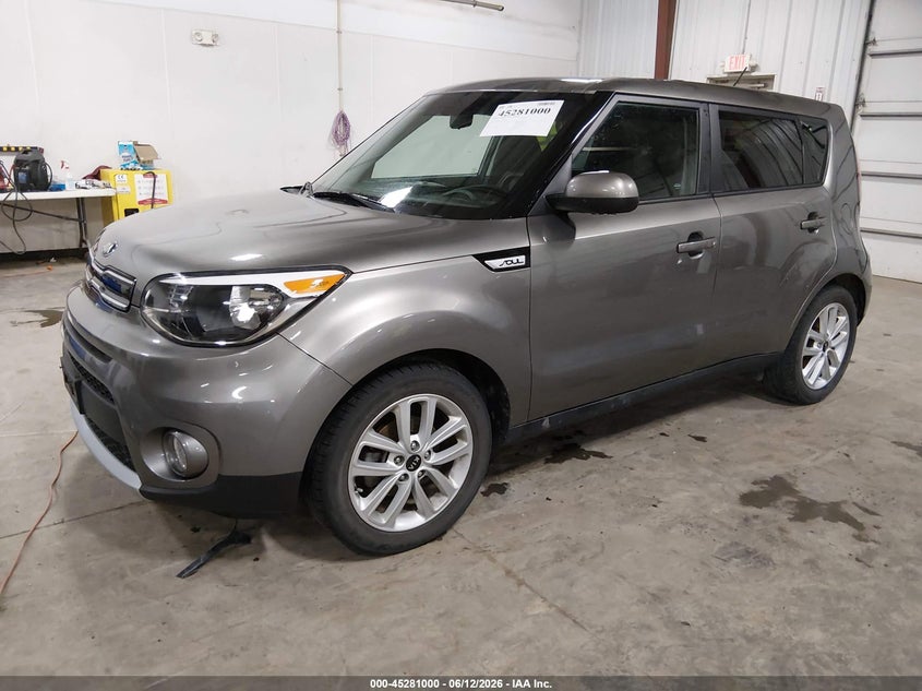2019 Kia Soul VIN KNDJP3A50K7663977 IAAI salvage auction — HAIL, Salvage (Iowa), sold $1,900 on 2026-07-07 (photo 2)