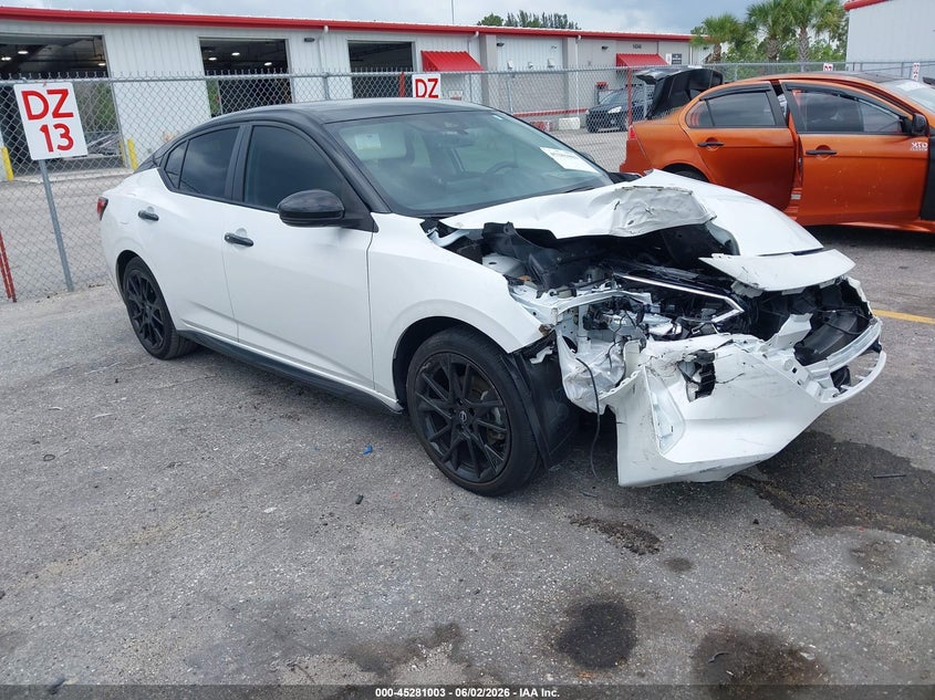2025 Nissan Sentra VIN 3N1AB8DV9SY288762 IAAI salvage auction — FRONT END, Salvage Title, sold $5,600 on 2026-07-09 (photo 1)