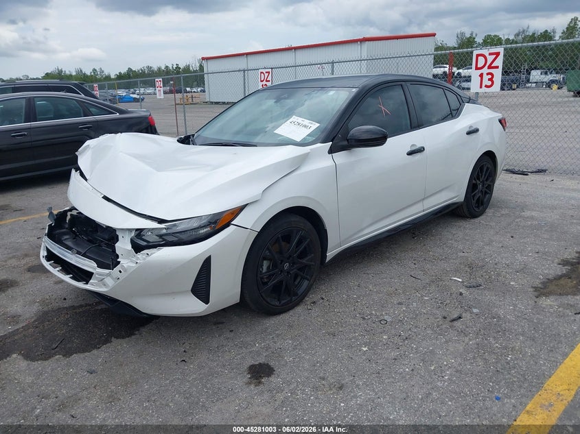 2025 Nissan Sentra VIN 3N1AB8DV9SY288762 IAAI salvage auction — FRONT END, Salvage Title, sold $5,600 on 2026-07-09 (photo 2)