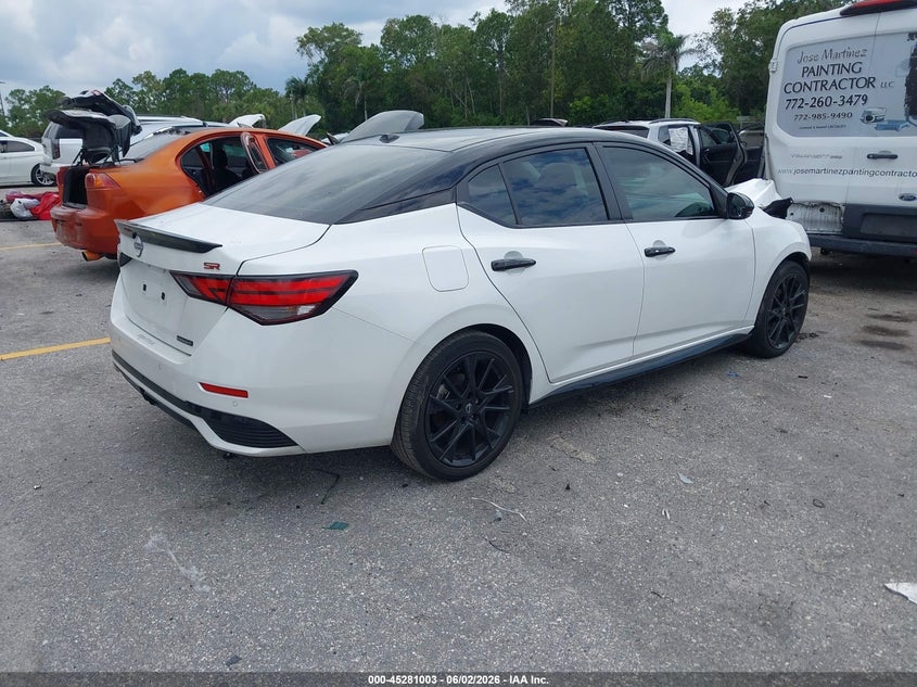 2025 Nissan Sentra VIN 3N1AB8DV9SY288762 IAAI salvage auction — FRONT END, Salvage Title, sold $5,600 on 2026-07-09 (photo 4)