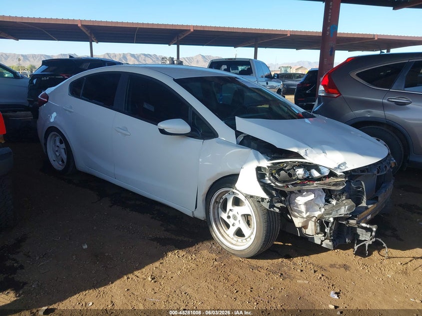2016 Kia Forte VIN KNAFK4A64G5594343 IAAI salvage auction — FRONT END, Salvage (Arizona), sold $800 on 2026-07-07 (photo 1)