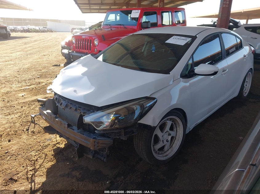 2016 Kia Forte VIN KNAFK4A64G5594343 IAAI salvage auction — FRONT END, Salvage (Arizona), sold $800 on 2026-07-07 (photo 2)