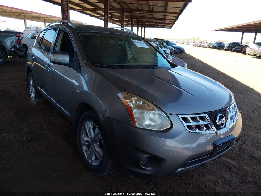 2013 Nissan Rogue VIN JN8AS5MV9DW129167 IAAI salvage auction — LEFT SIDE, Salvage Title, sold $1,225 on 2026-07-21 (photo 1)