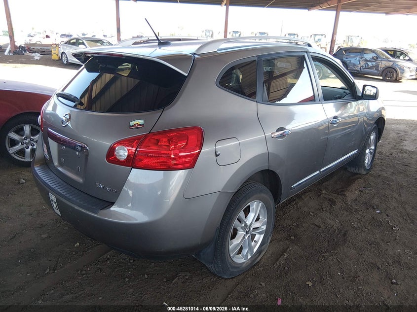 2013 Nissan Rogue VIN JN8AS5MV9DW129167 IAAI salvage auction — LEFT SIDE, Salvage Title, sold $1,225 on 2026-07-21 (photo 4)