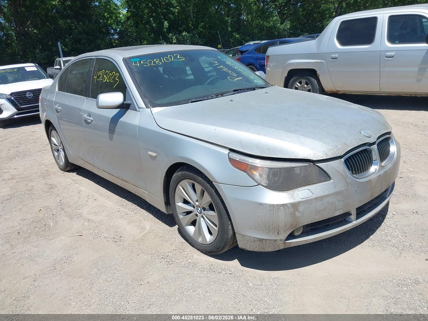 2004 BMW 5er VIN WBANB33534B113795 IAAI salvage auction — NORMAL WEAR, Clear (Indiana), sold $500 on 2026-07-15 (photo 1)