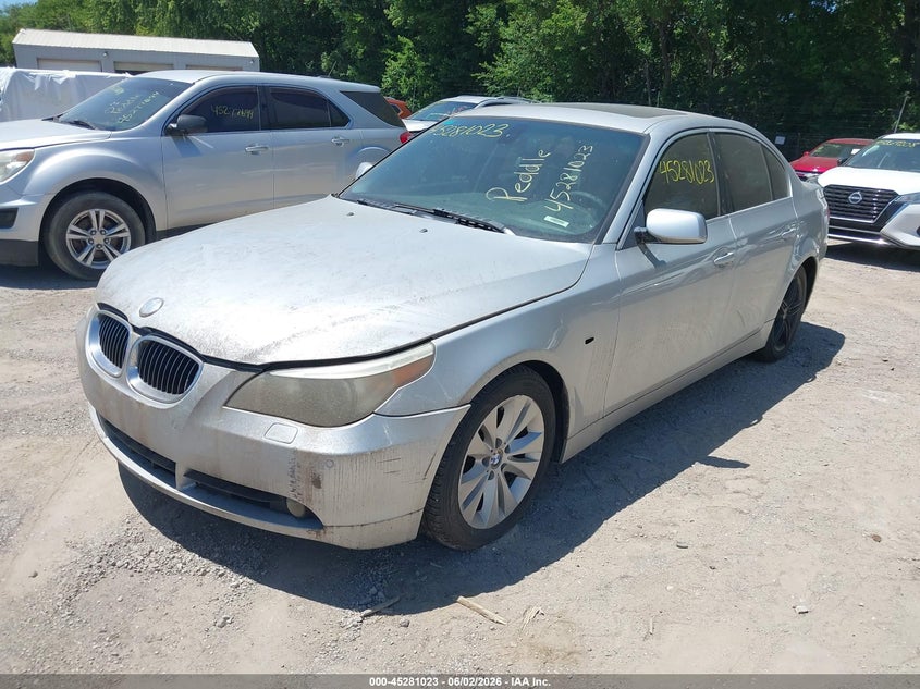 2004 BMW 5er VIN WBANB33534B113795 IAAI salvage auction — NORMAL WEAR, Clear (Indiana), sold $500 on 2026-07-15 (photo 2)