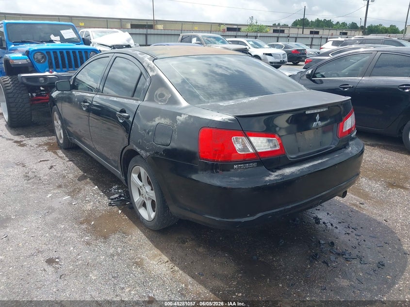 2009 Mitsubishi Galant VIN 4A3AB36F19E012358 IAAI salvage auction — RIGHT SIDE, Salvage (Texas), sold $325 on 2026-07-08 (photo 3)