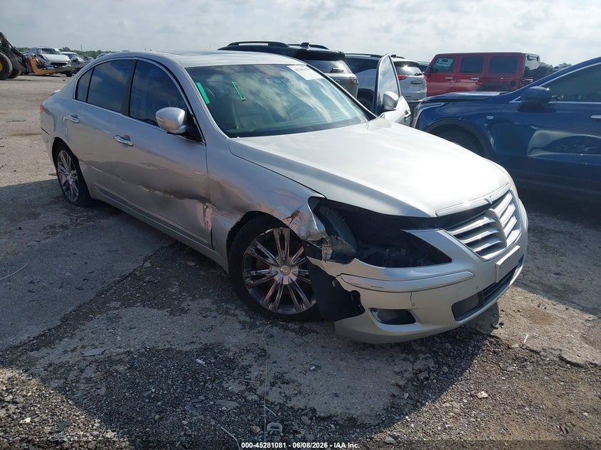 2011 Hyundai Genesis VIN KMHGC4DE0BU122495 IAAI salvage auction — FRONT END, Salvage (Texas), sold $500 on 2026-07-07 (photo 6)