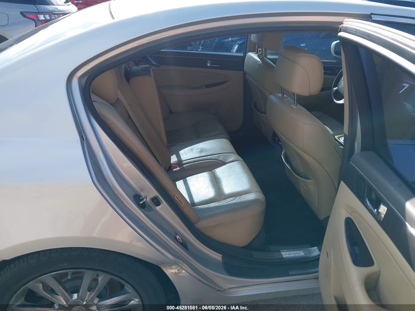 2011 Hyundai Genesis VIN KMHGC4DE0BU122495 IAAI salvage auction — FRONT END, Salvage (Texas), sold $500 on 2026-07-07 (photo 8)