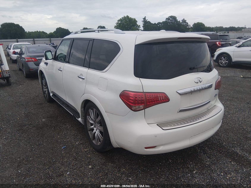 2011 Infiniti Qx56 VIN JN8AZ2NE4B9000886 IAAI salvage auction — NORMAL WEAR, Clear (Louisiana), sold $1,050 on 2026-07-29 (photo 3)