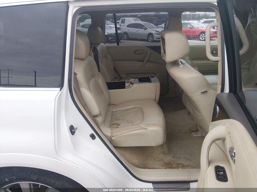 2011 Infiniti Qx56 VIN JN8AZ2NE4B9000886 IAAI salvage auction — NORMAL WEAR, Clear (Louisiana), sold $1,050 on 2026-07-29 (photo 8)