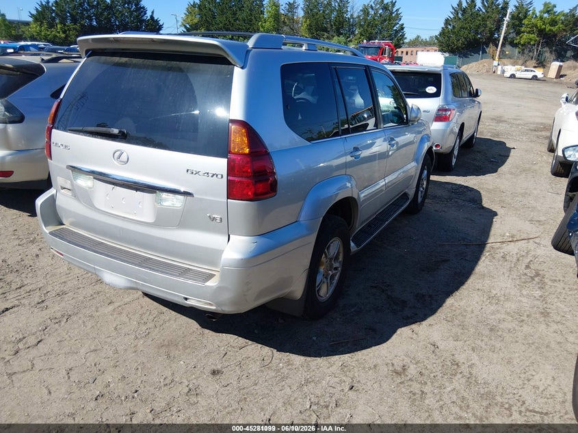 2006 Lexus Gx VIN JTJBT20X660114549 IAAI salvage auction — NORMAL WEAR, Clear (Rhode Island), sold $1,925 on 2026-07-14 (photo 4)