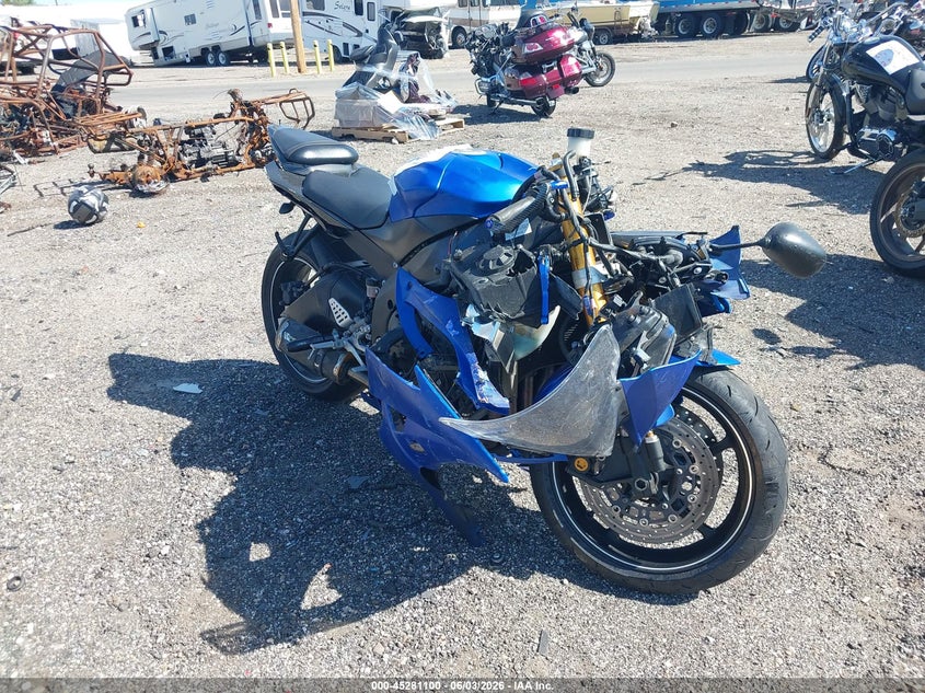 2011 Yamaha Yzf VIN JYARJ16E7BA022518 IAAI salvage auction — FRONT END, Salvage (Utah), sold $2,350 on 2026-08-25 (photo 1)